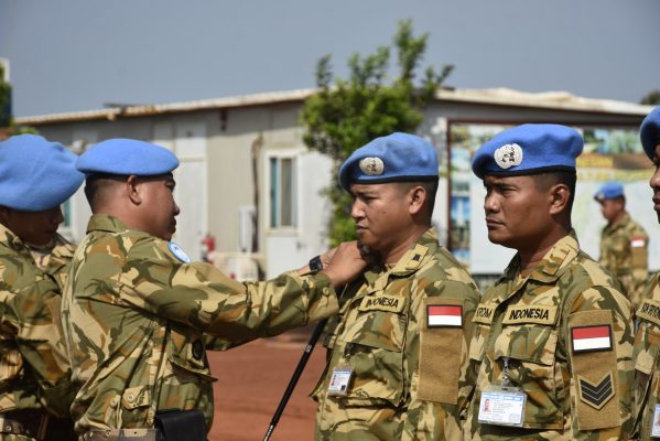 21 Prajurit TNI Naik Pangkat di Kongo